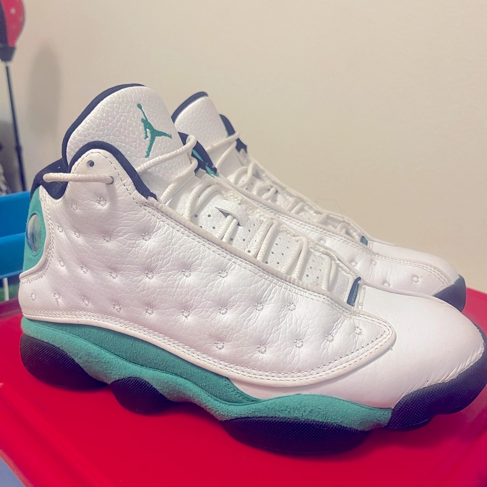 Jordan 13 retro - white lucky green 🍀